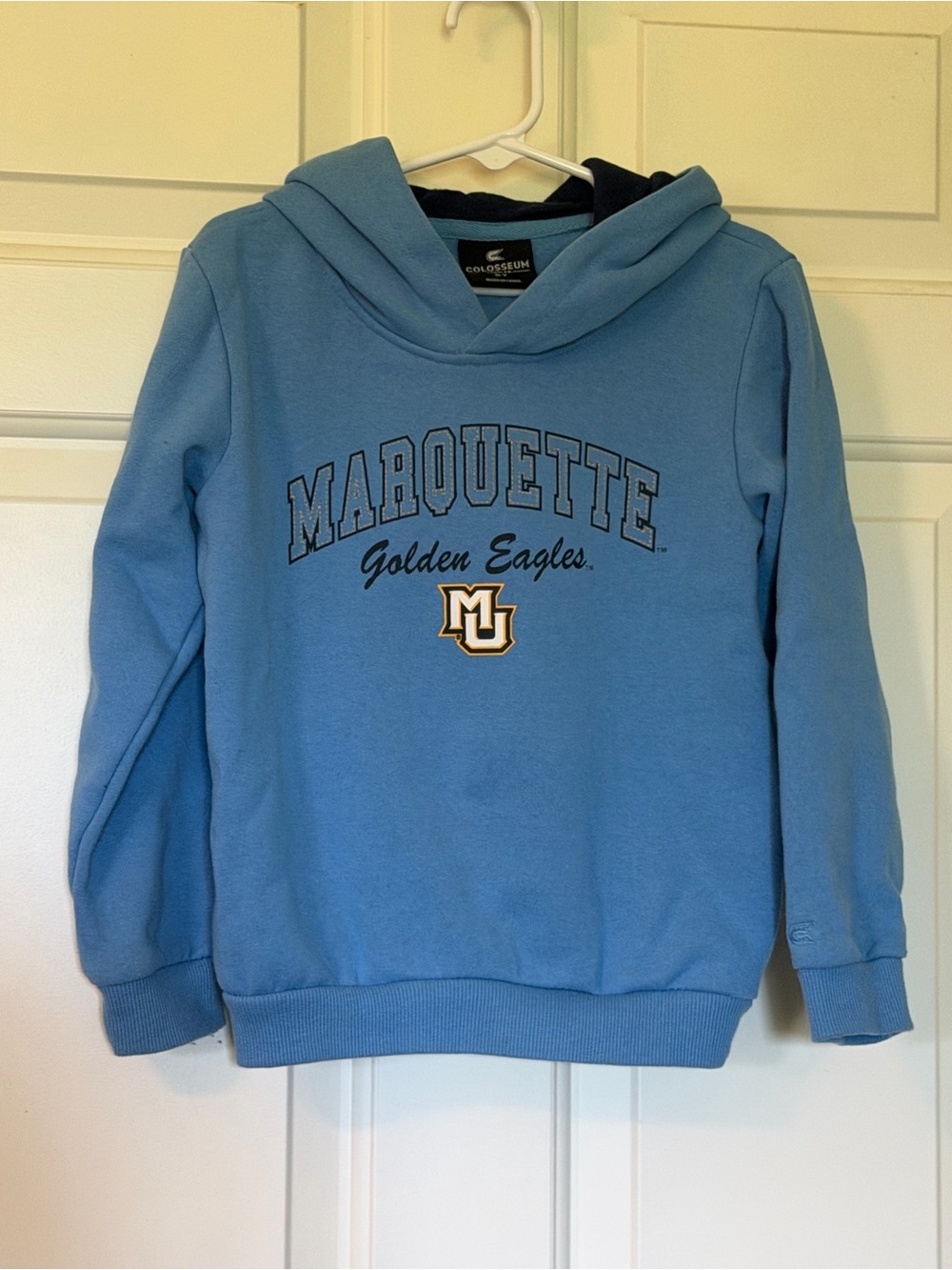 Colosseum Marquette Golden Eagles Light Blue Hoodie